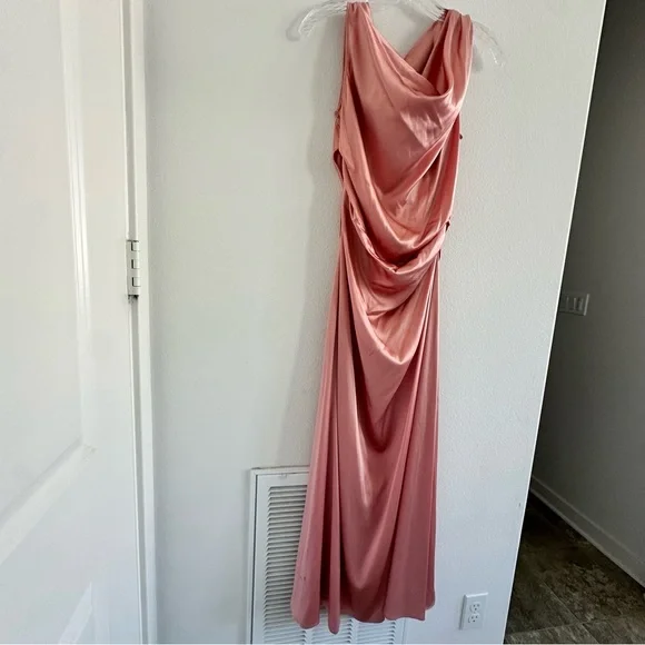 STAUD Phare Silk Dress in Rose Size: 12, NWT - Picture 15 of 16